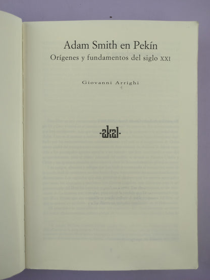 Adam Smith en Pekín