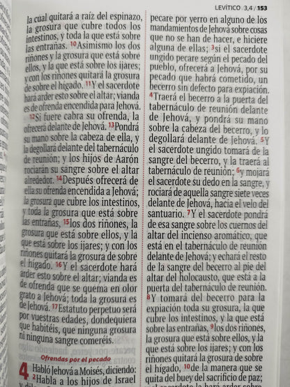 Biblia RVR 1960 letra grande blanca - flores by Reina Valera 1960