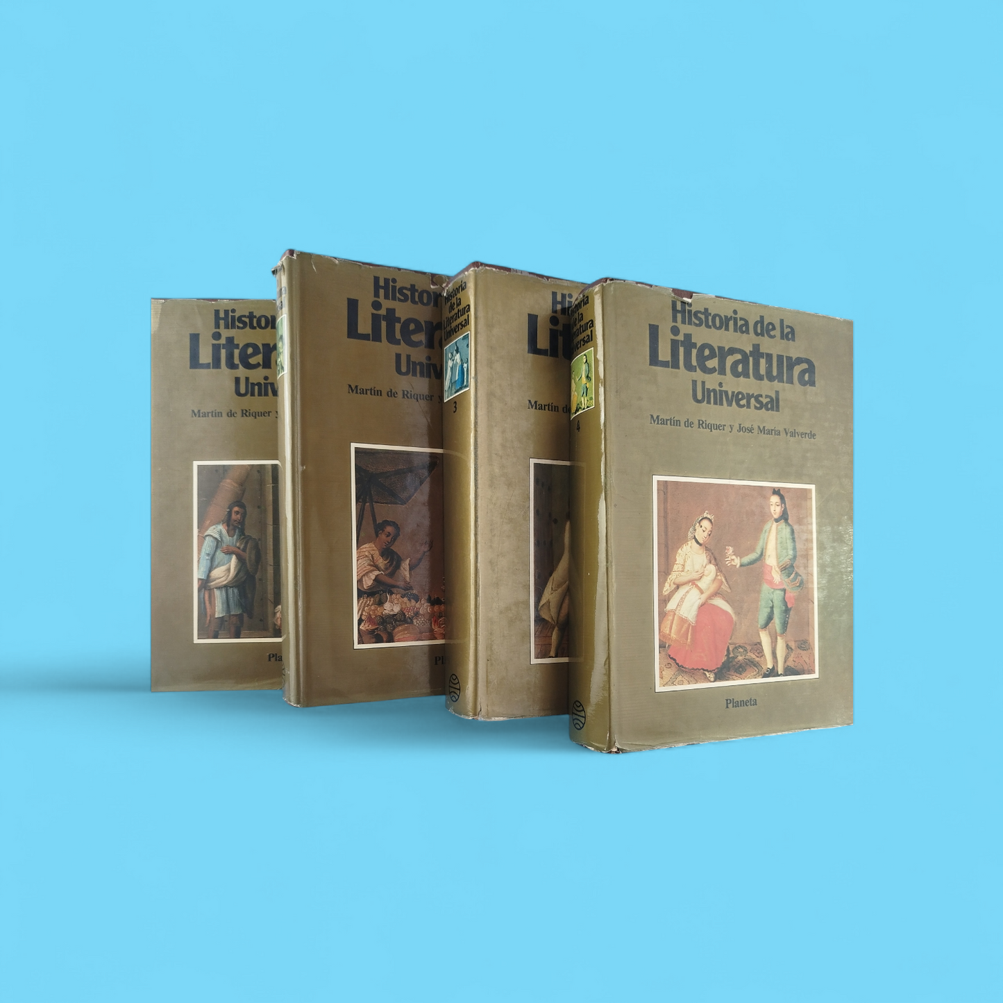 Historia de la literatura Universal. 4 Tomos by Martin de Riquer y José maría Valverde