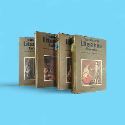 Historia de la literatura Universal. 4 Tomos by Martin de Riquer y José maría Valverde