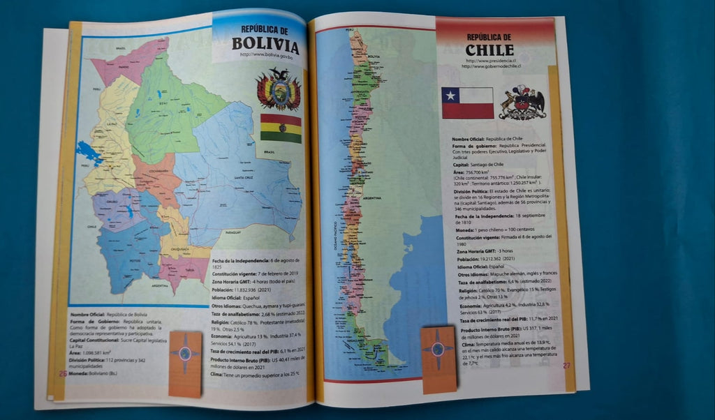 Atlas universal cartilla 68 mapas a color 48 pág. by Varios