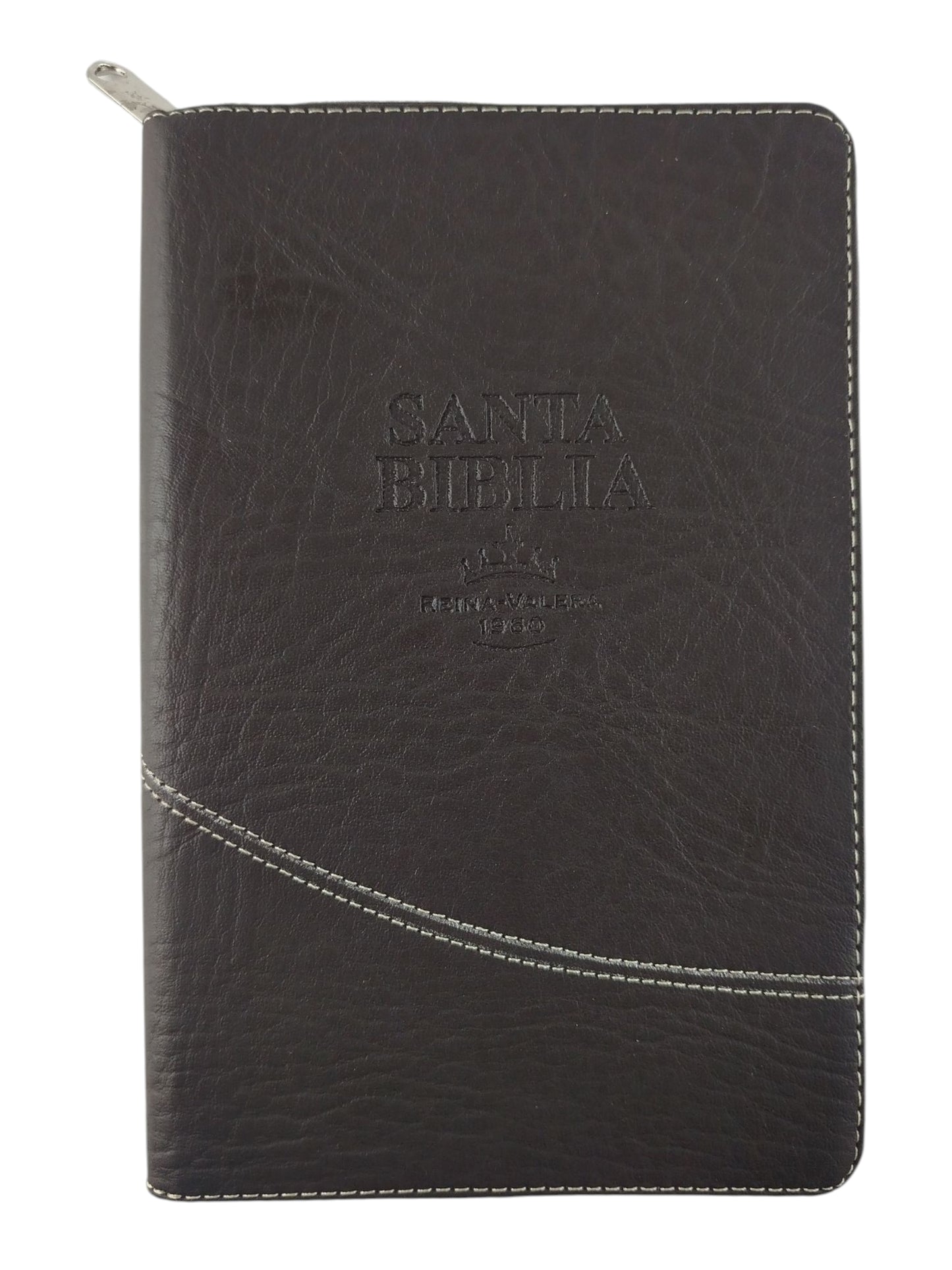 Biblia rvr 1960 letra grande estuche café
