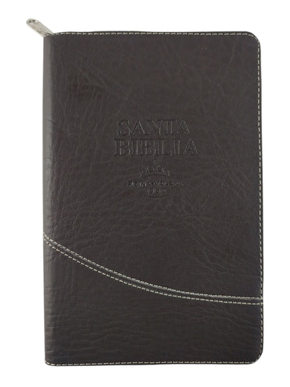 Biblia rvr 1960 letra grande estuche café