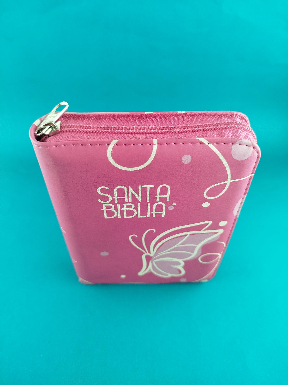 Biblia pequeña fucsia promoción by Reina Valera 1960