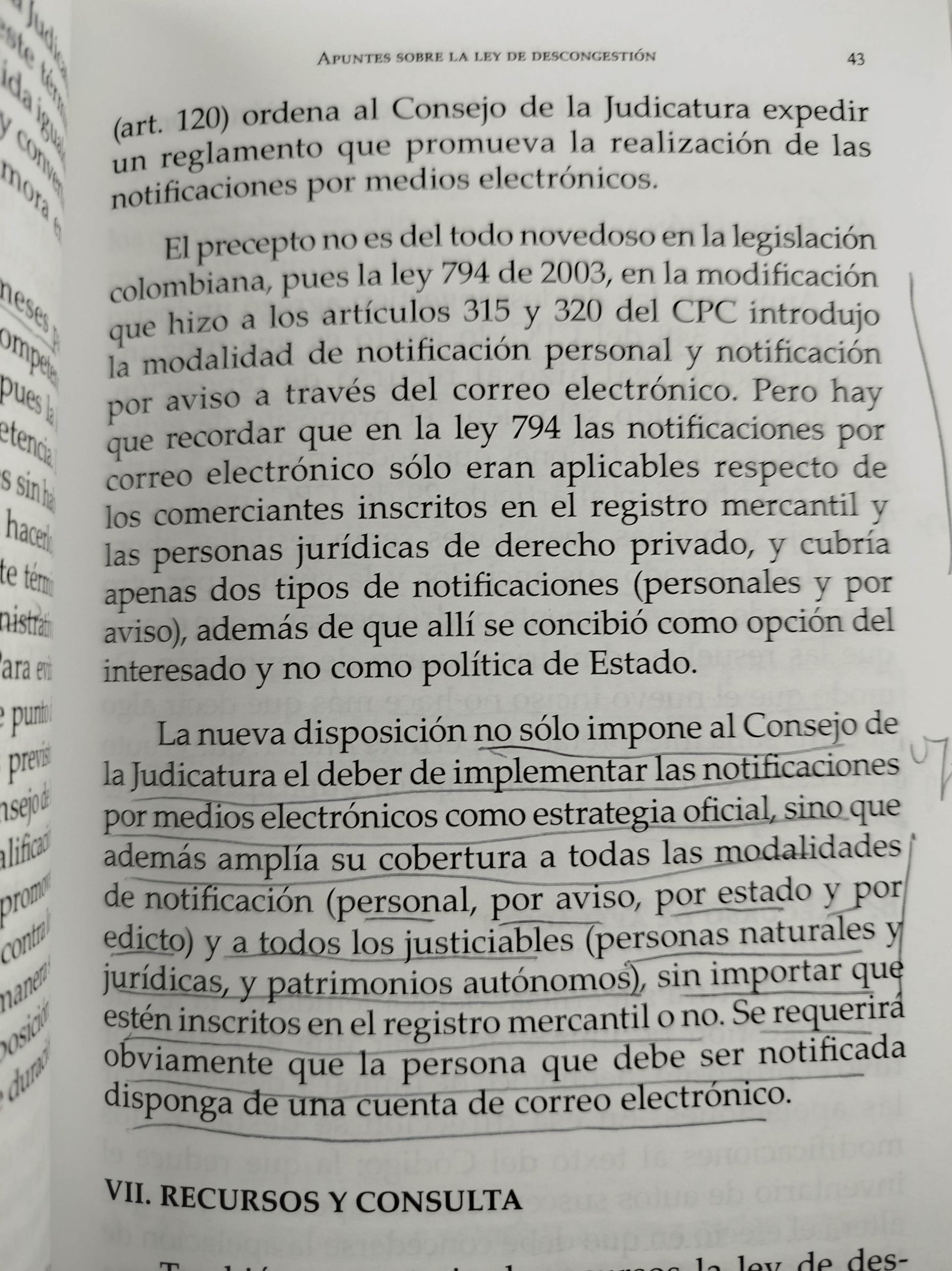Apuntes sobre la ley de descongestión by Miguel Enrique Rojas