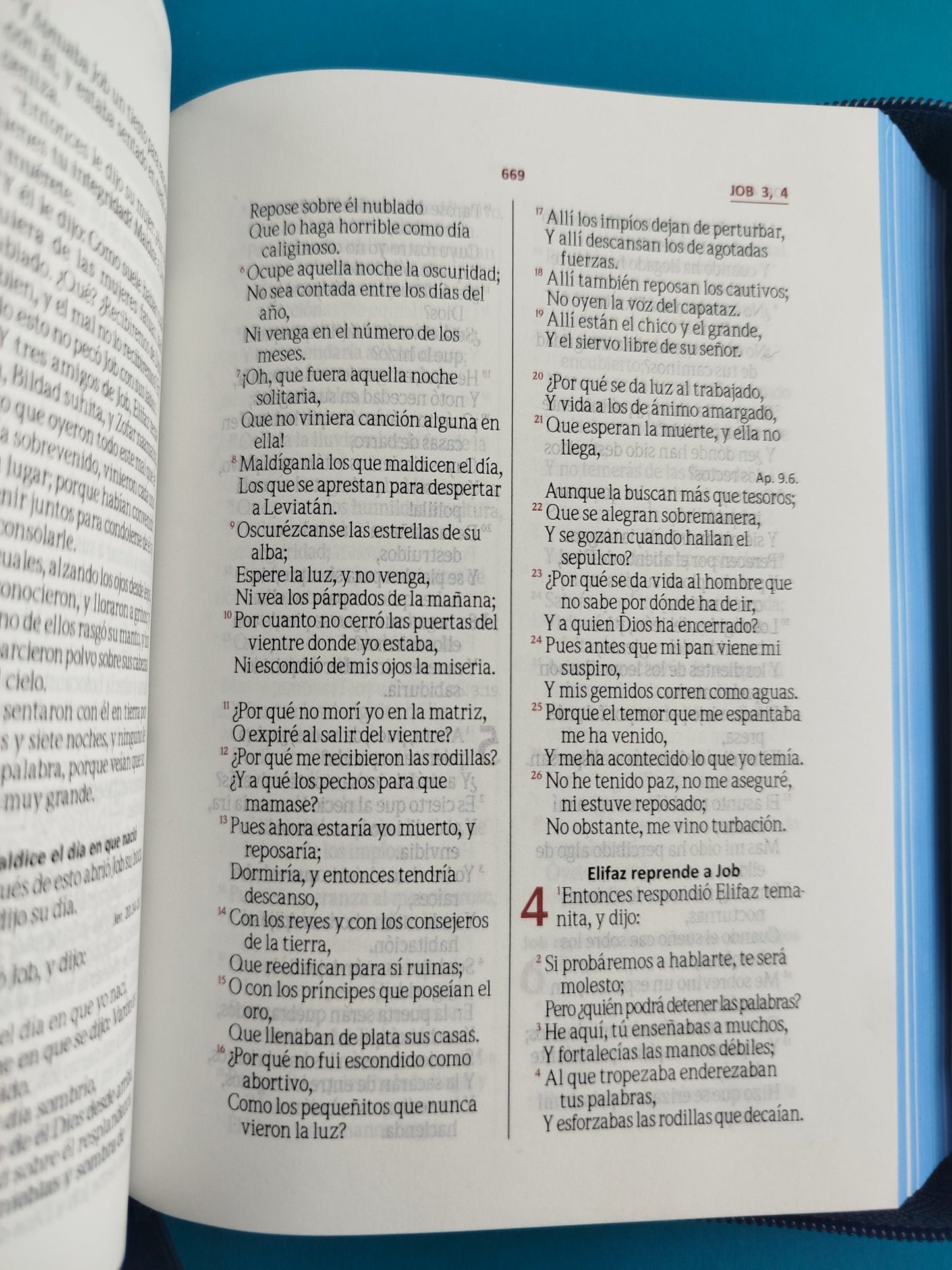 Biblia pequeña azul promoción