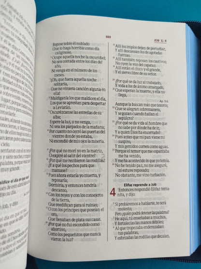 Biblia pequeña azul promoción