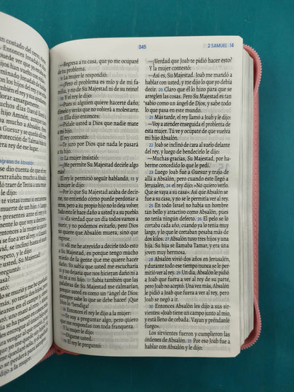 Biblia Tla Letra Grande El Camino rosado Cierre by Lenguaje actual