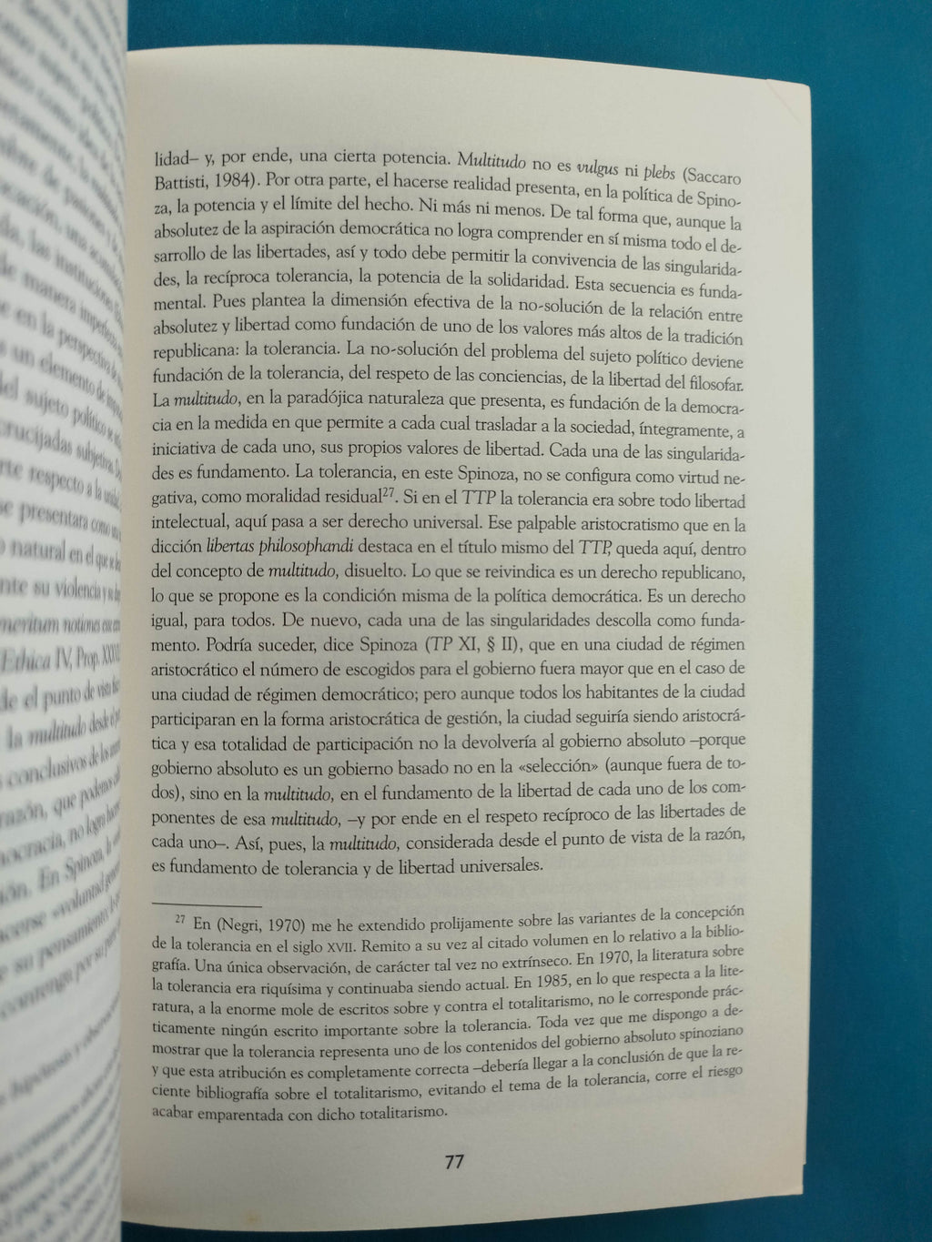 Spinoza Subversivo by Antonio Negri