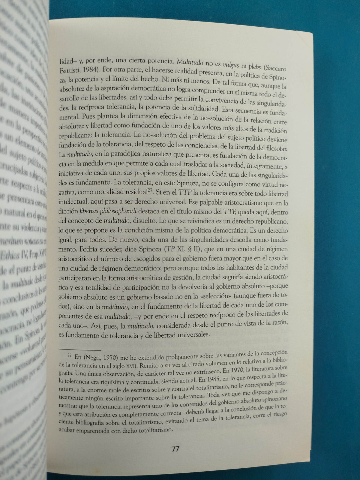 Spinoza Subversivo by Antonio Negri
