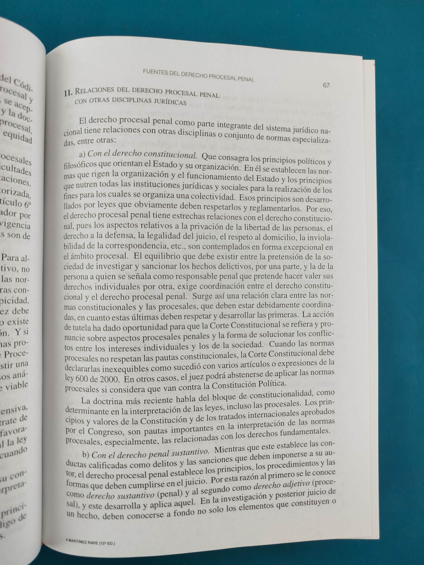 Procedimiento penal colombiano 12 Ed.