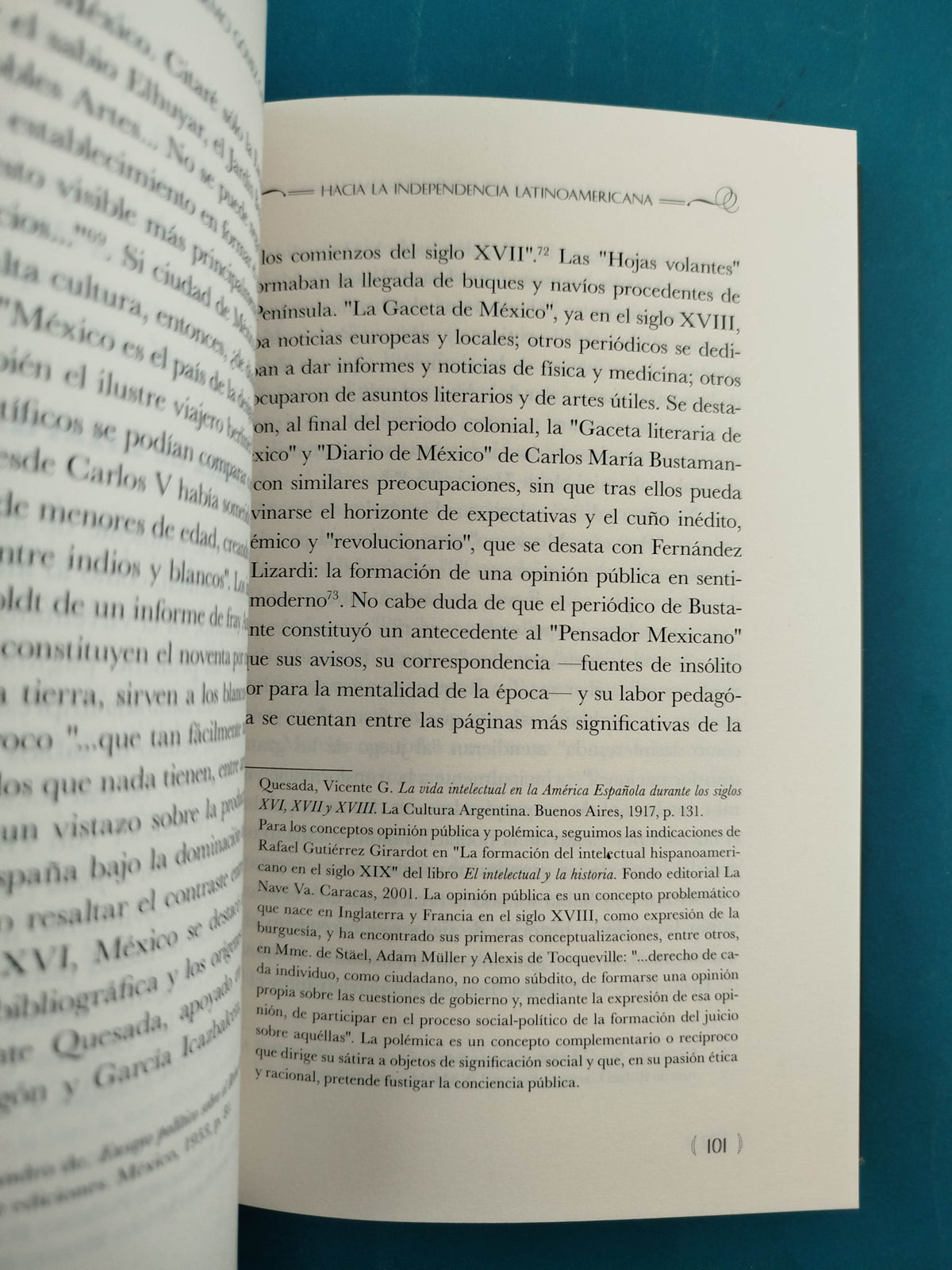 Hacia la independencia latinoamericana: de Bolivar a González Prada by Juan Guillermo Gómez García