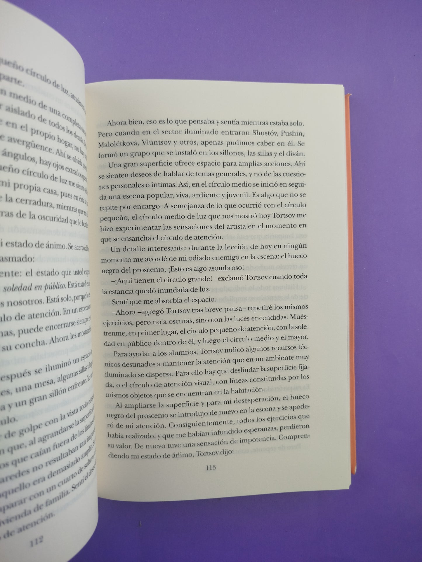 El trabajo del actor sobre sí mismo- en el proceso creador de la vivencia