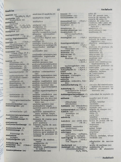 Technisches Fachwörterbuch Deutsch-Spanisch/Diccionario Técnico by H. Mink