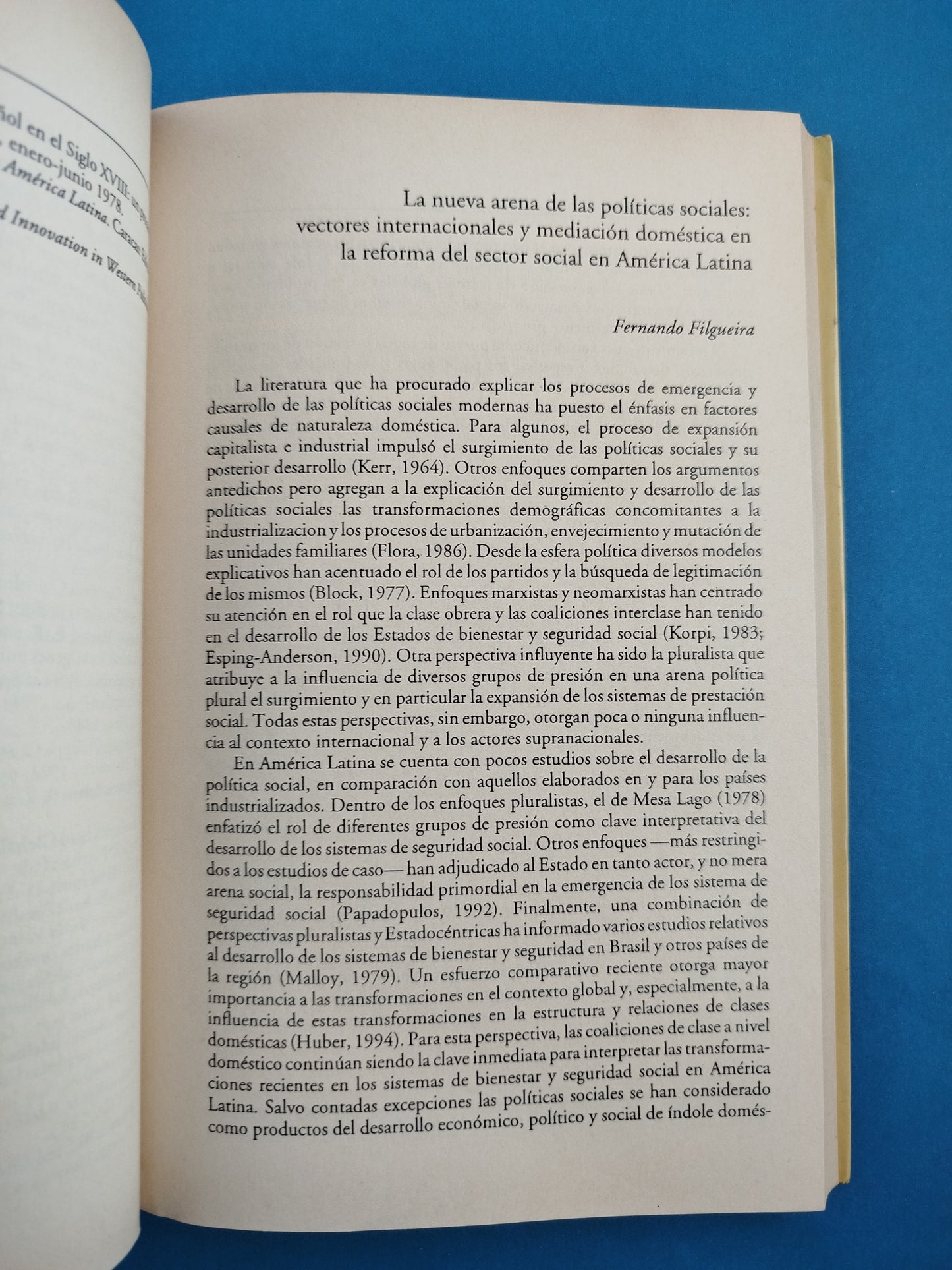 Globalización, ciudadanía y política social en América Latina: tensiones y contradicciones