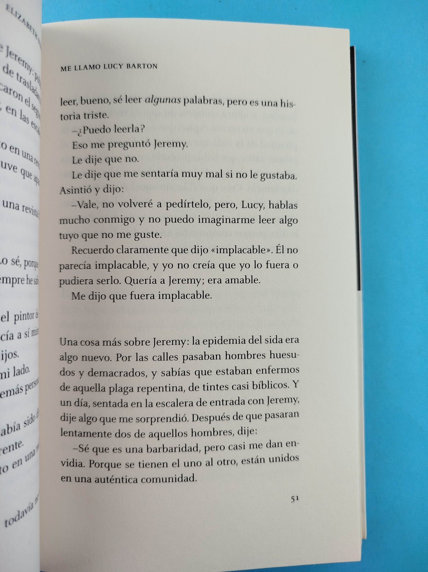 Me Llamo Lucy Barton by Elizabeth Strout
