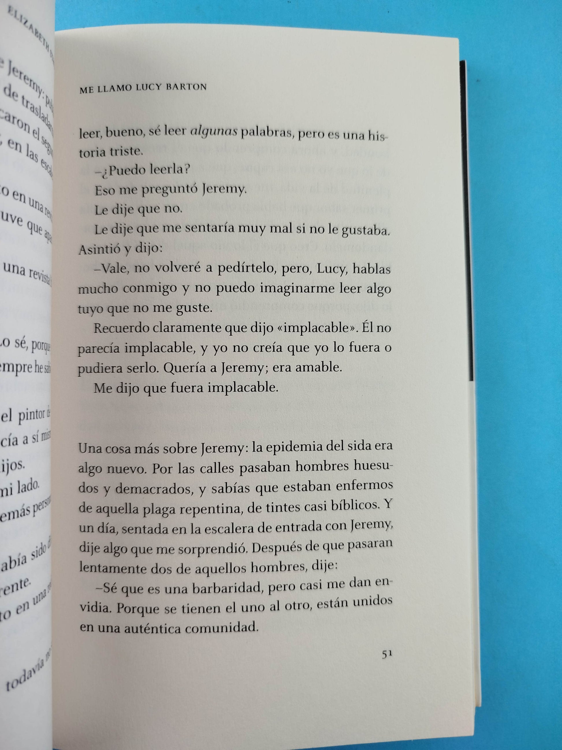 Me Llamo Lucy Barton by Elizabeth Strout