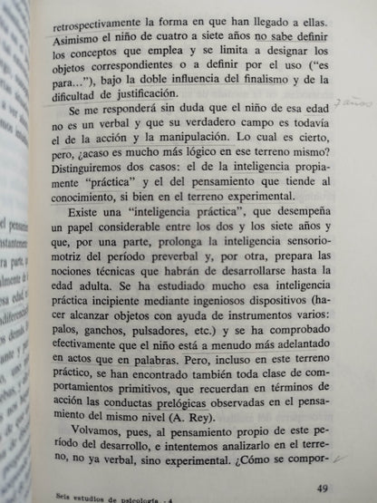 Seis estudios de psicología by Jean Piaget