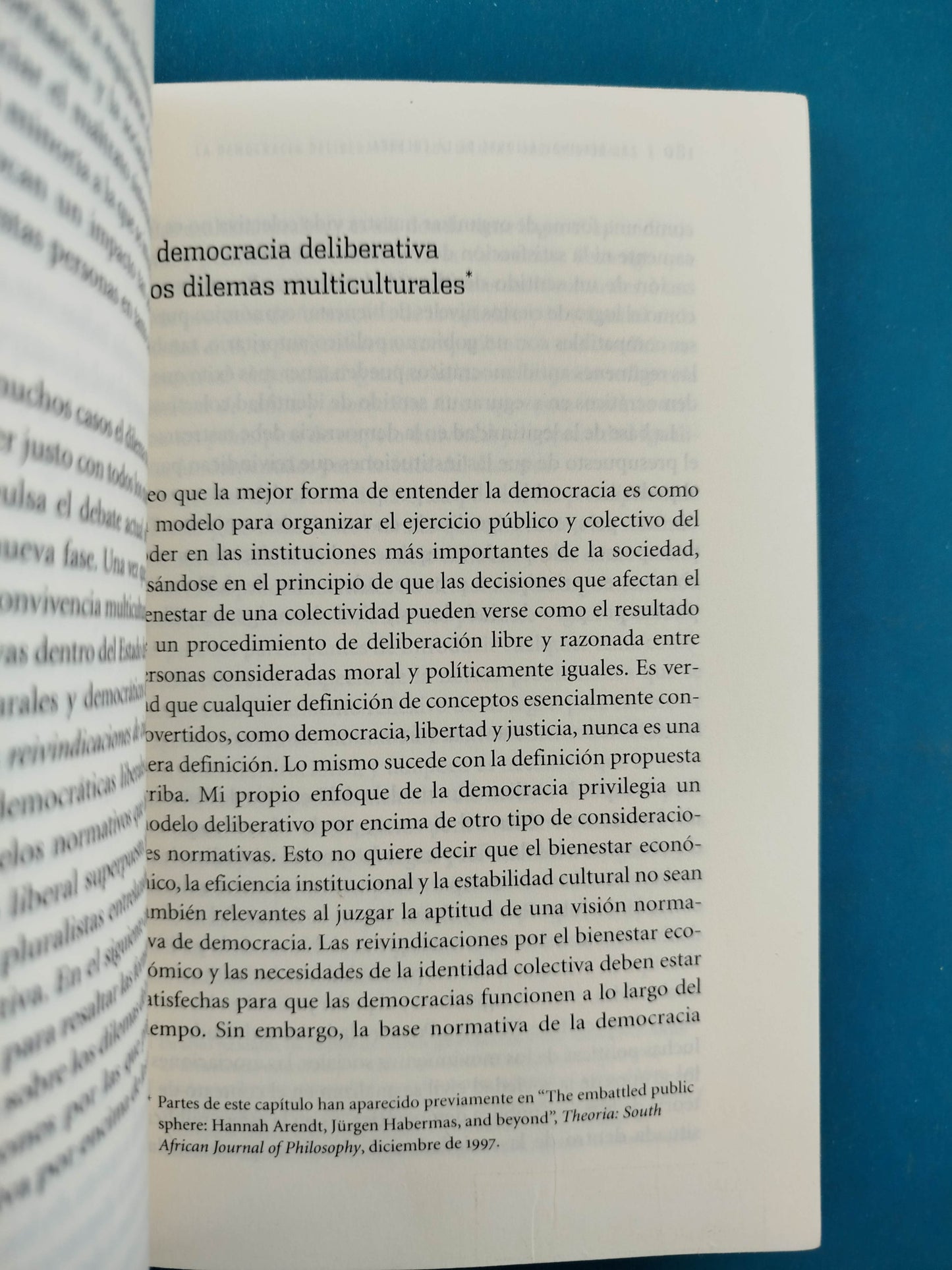 Reivindicaciones De La Cultura. Igualdad y diversidad en la era global