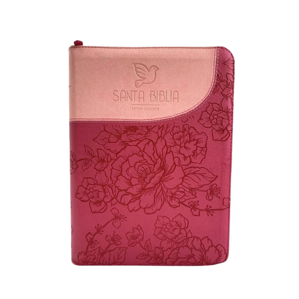 Biblia Letra Gigante Fucsia Rosa Sin Indice by libreriatroya.com