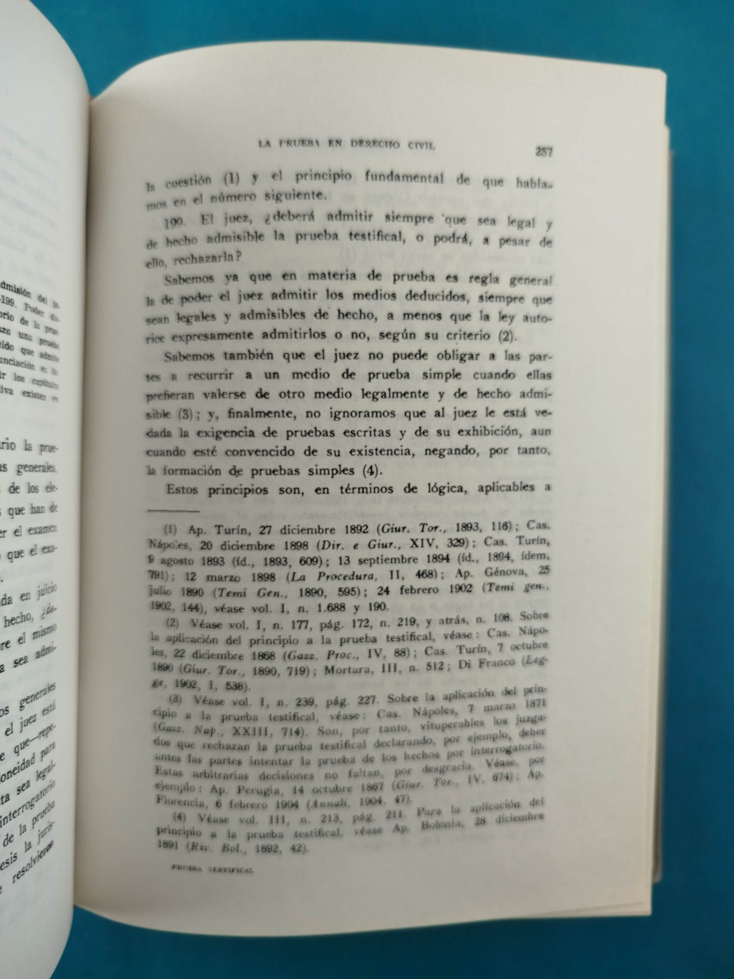 Teoría General de la Prueba en Derecho Civil 5 tomos 4ta ed (1983)