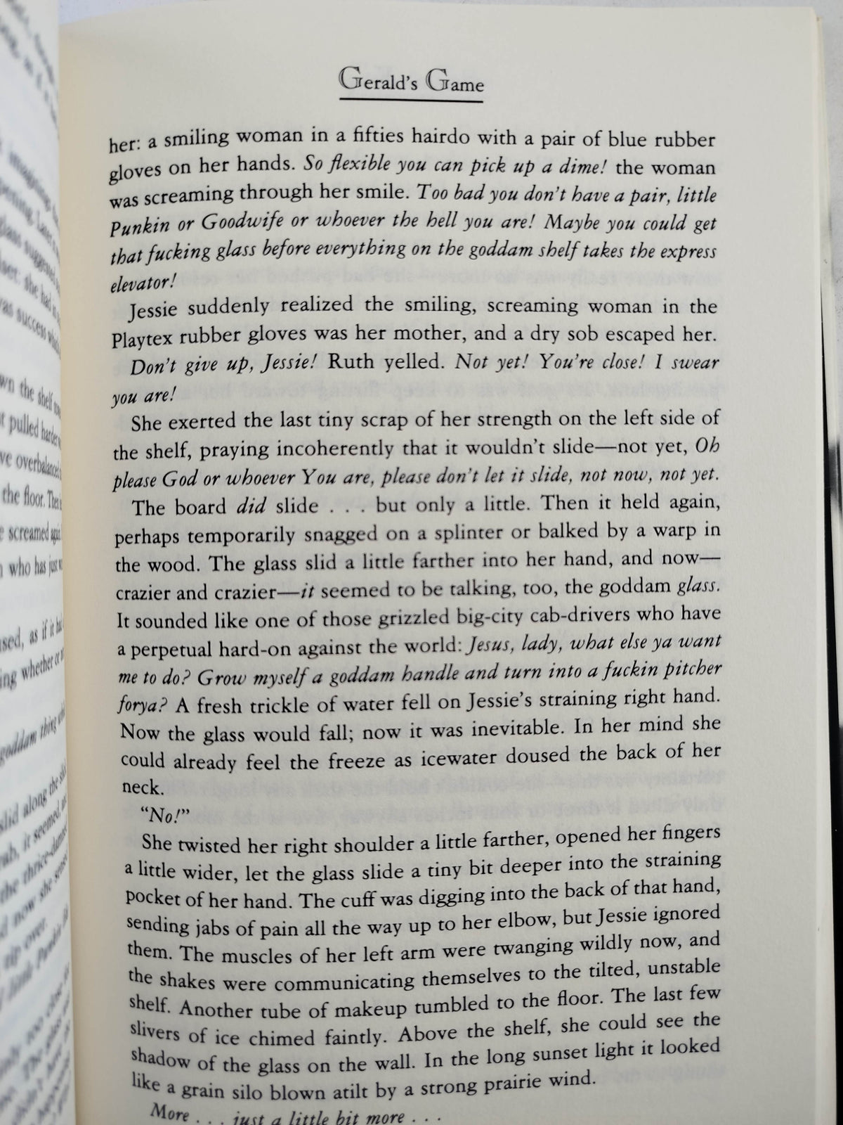 Gerald's game by Stephen King
