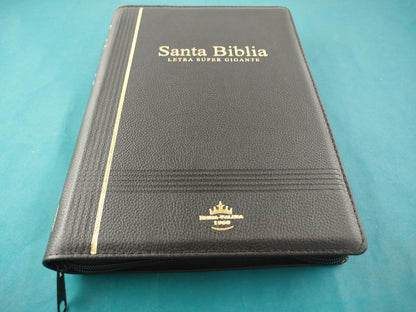Biblia Valera 1960 Letra Super Gigante Cierre Negro e índice