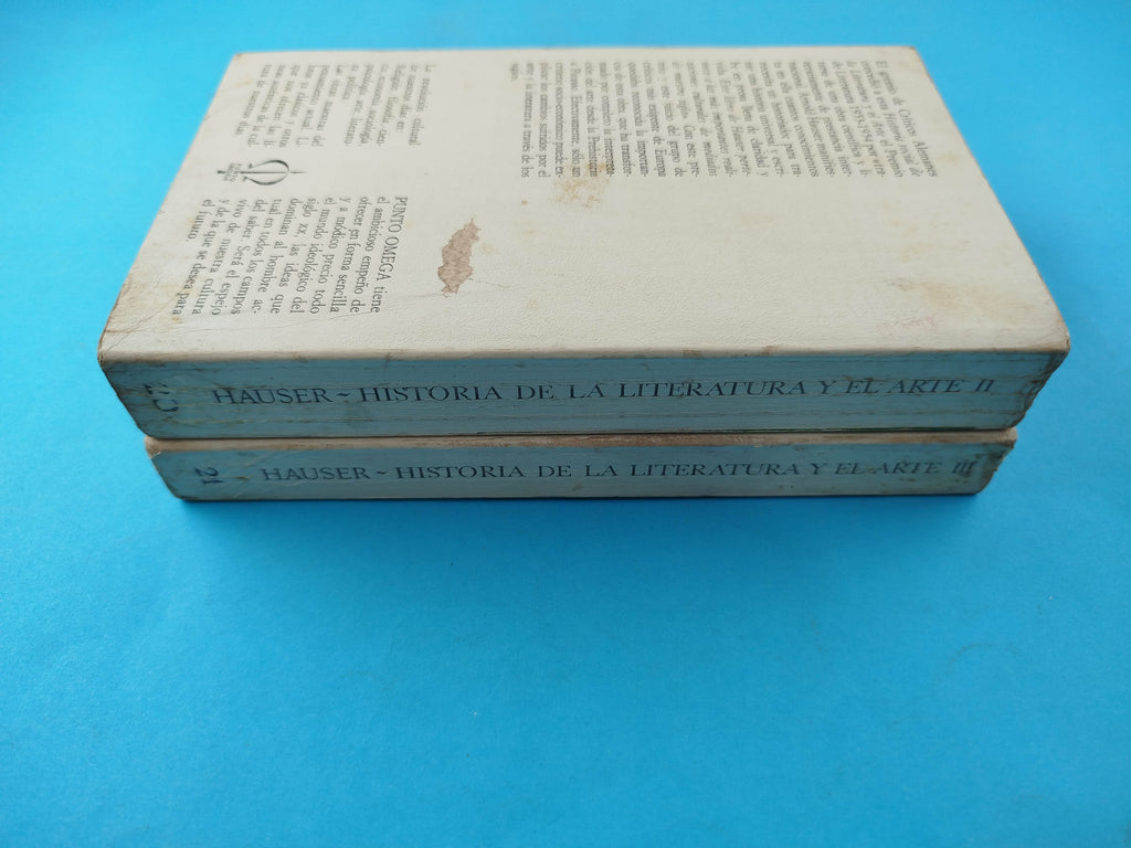 Historia Social de la literatura y del arte tomo 2 y 3 by Arnold Hauser