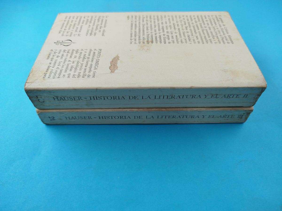 Historia Social de la literatura y del arte tomo 2 y 3 by Arnold Hauser