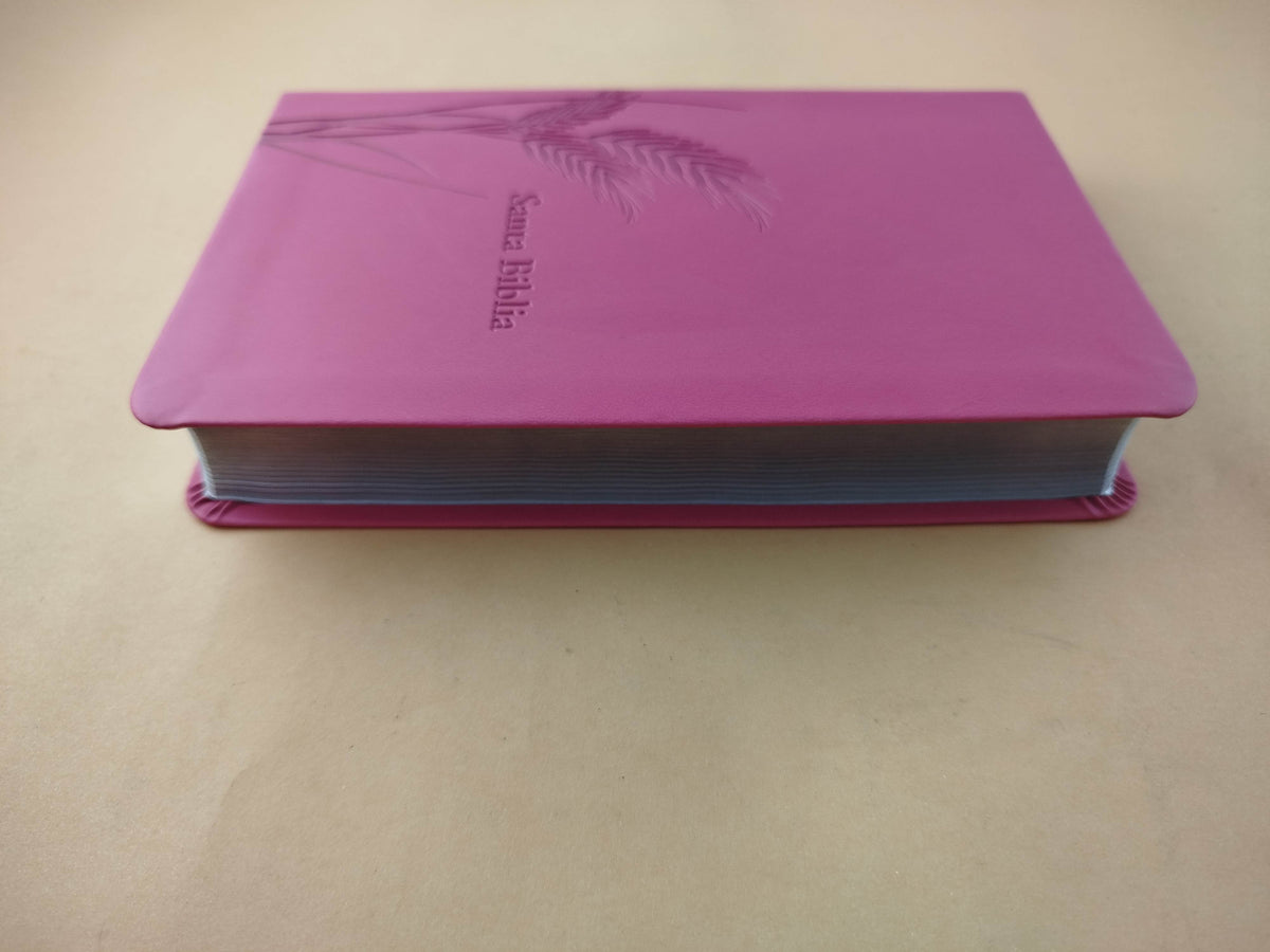 Biblia promesas fucsia canto plateado sin cierre by Reina Valera 1960