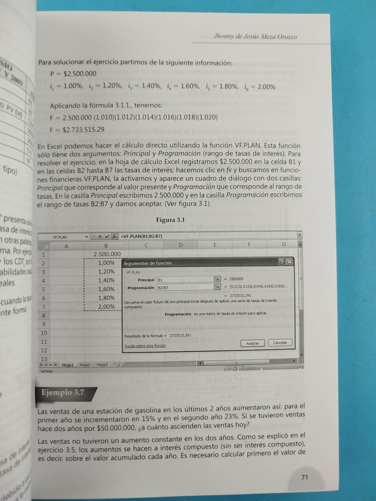 Matemáticas financieras aplicadas. Uso de las calculadoras financieras y excel by Jhonny de Jesús Meza Orozco