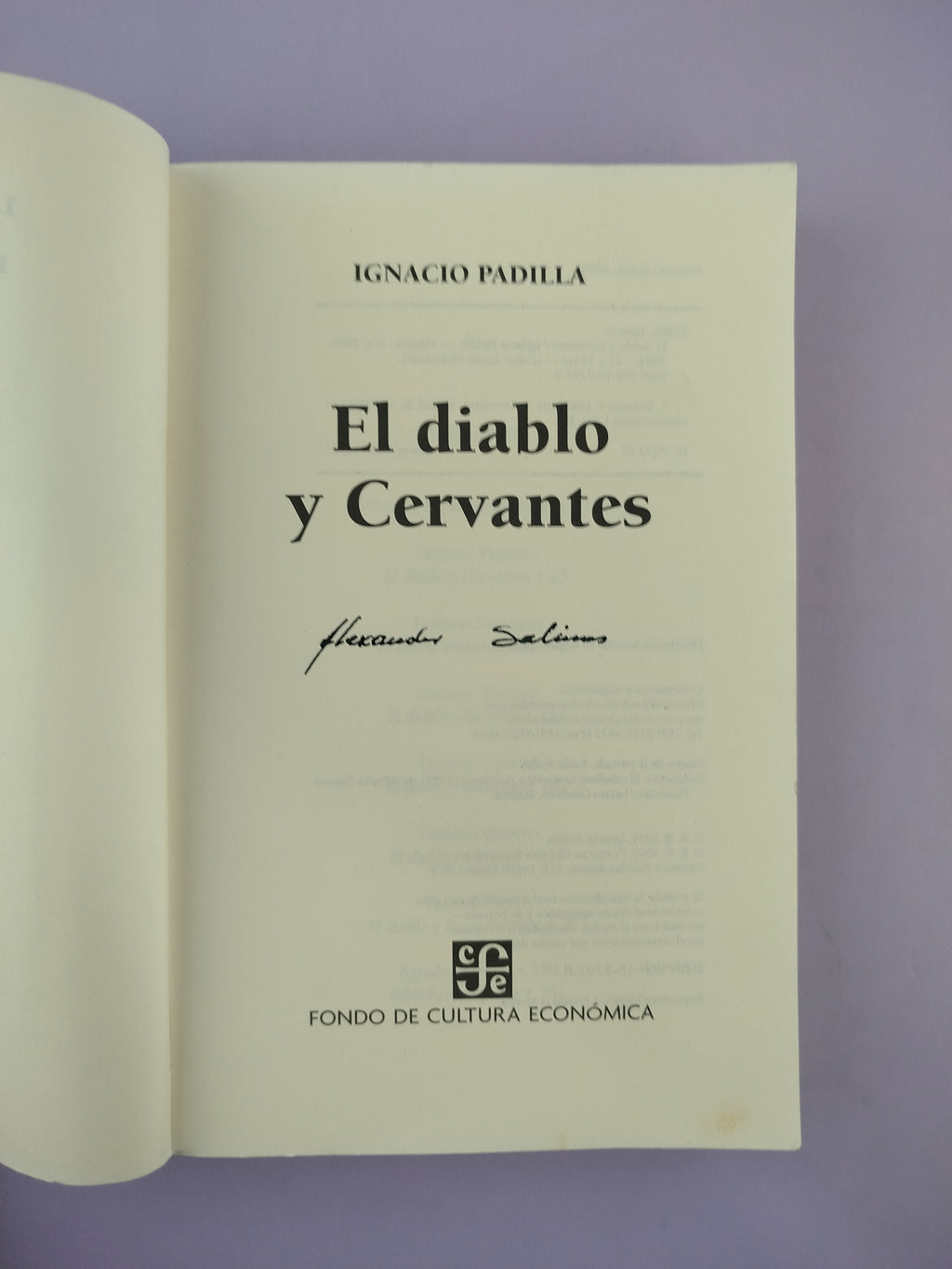 El diablo y Cervantes by Ignacio Padilla