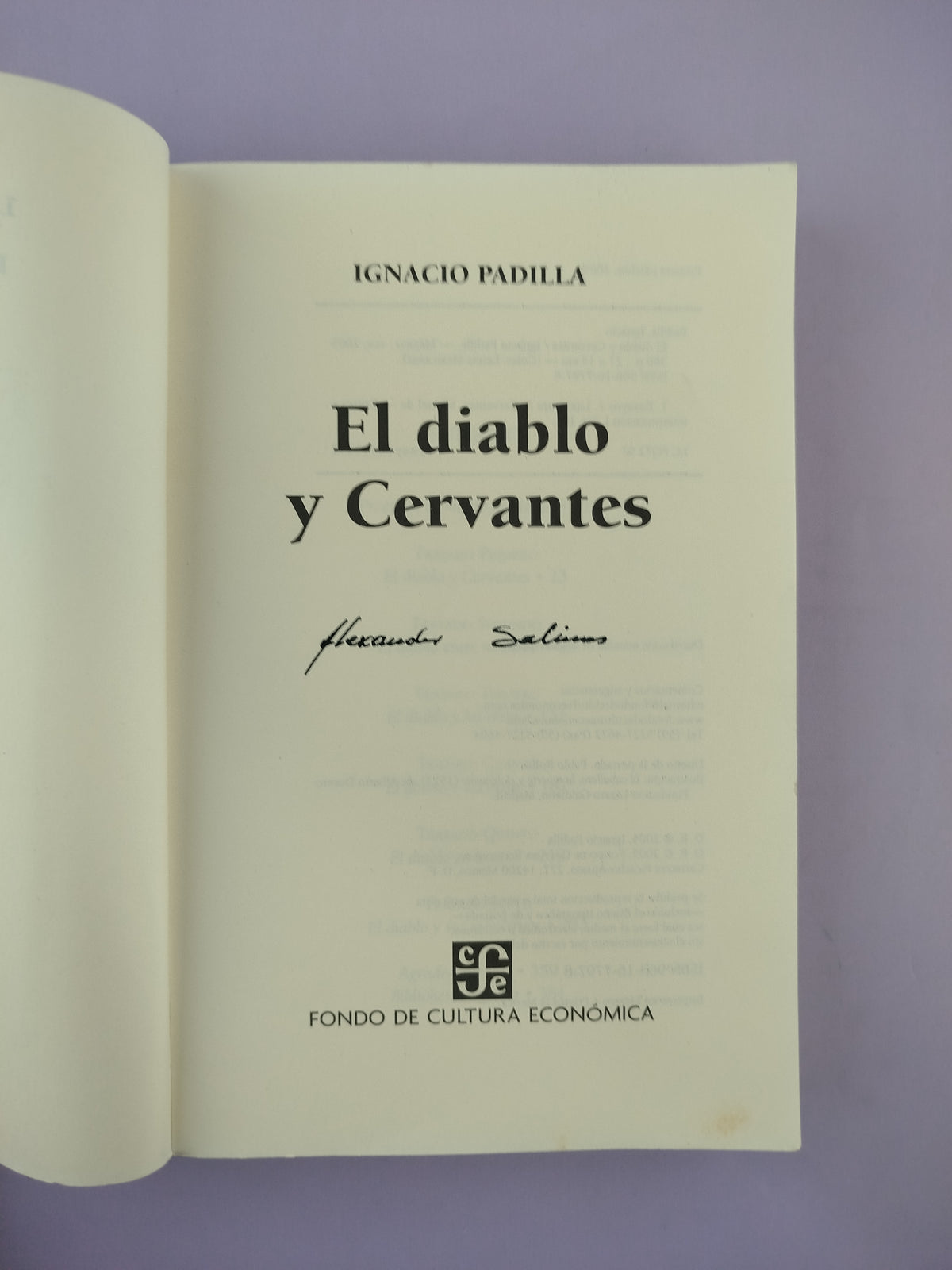 El diablo y Cervantes by Ignacio Padilla