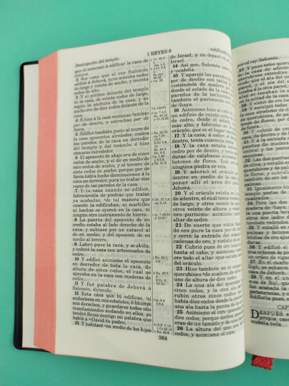 Biblia negra canto rojo RVR 1909 by Reina Valera 1960