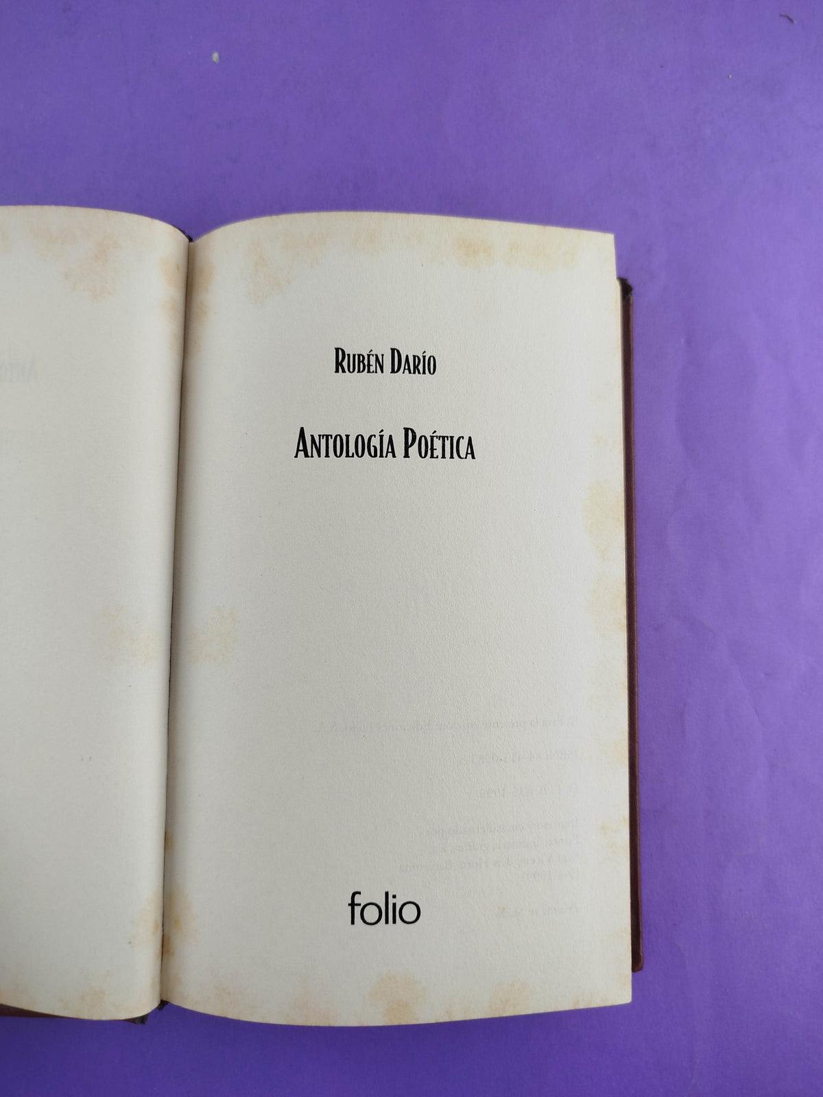 Antología poética by Rubén Darío