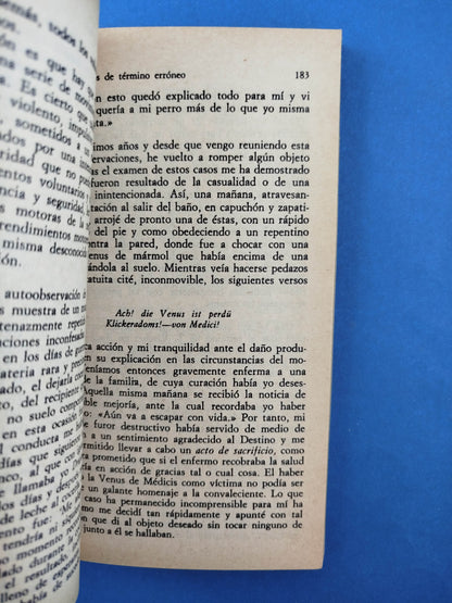 Psicopatología de la Vida Cotidiana