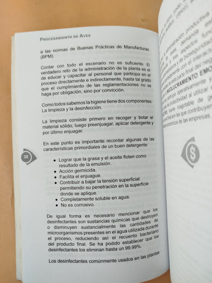 Procesamiento de aves gerencia productiva