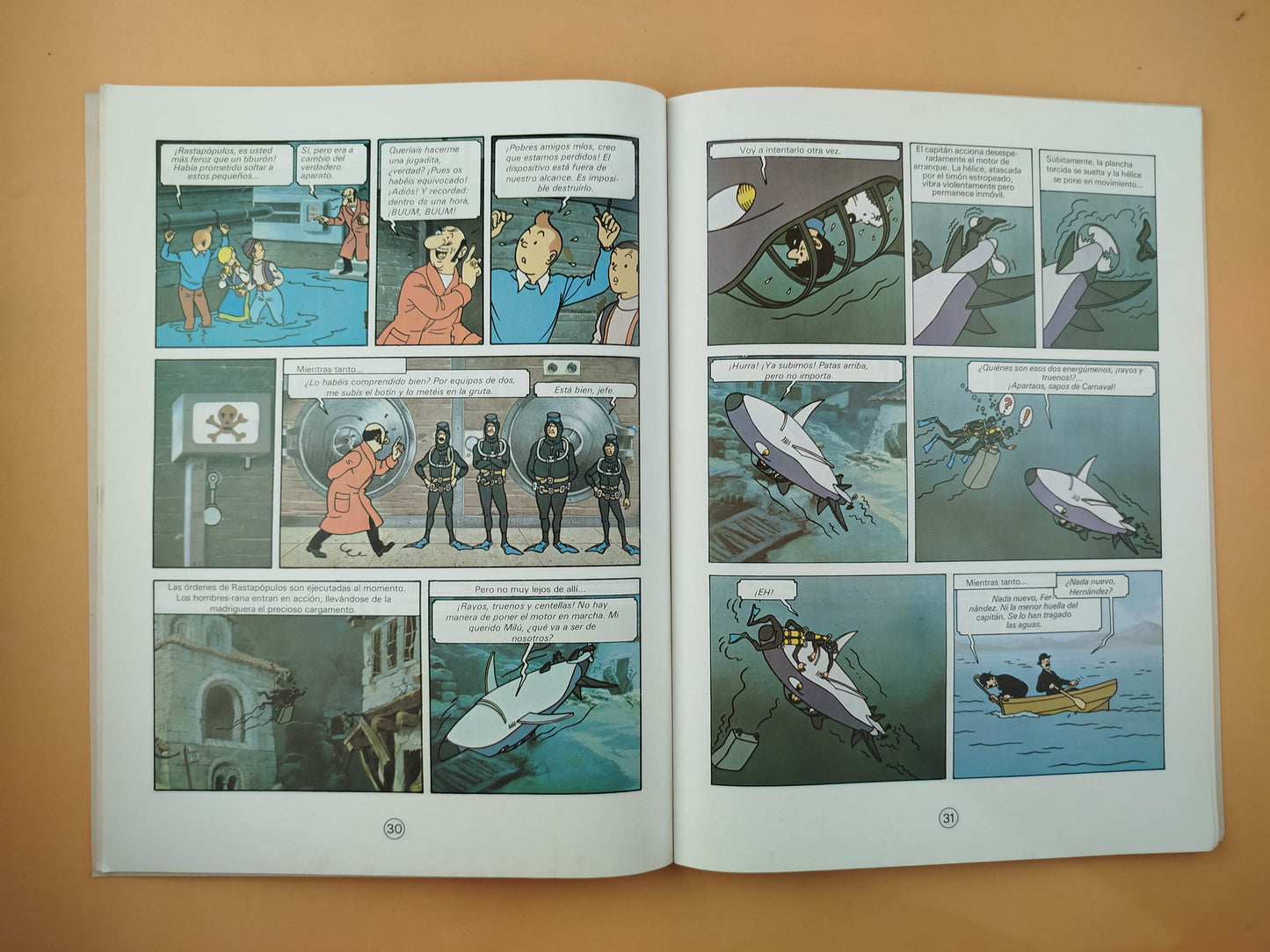 Tintín y el lago de los tiburones