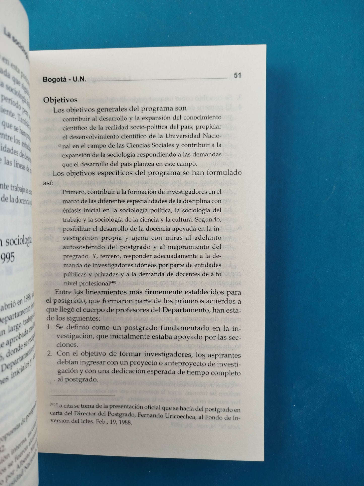 La Sociologia En Colombia