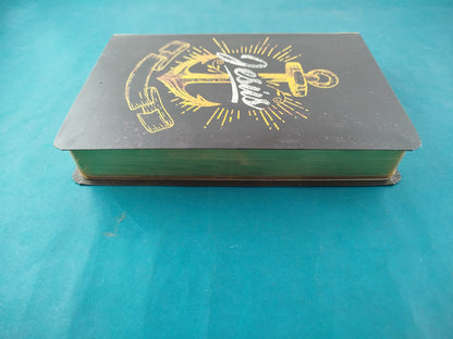 Biblia RVR 1960 Letra Grande Ancla, tapa flexible, borde dorado, sin cierre