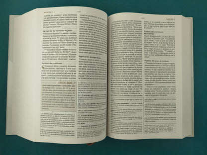 Biblia de estudio Nueva Biblia de las Américas Letra Grande Tapa dura