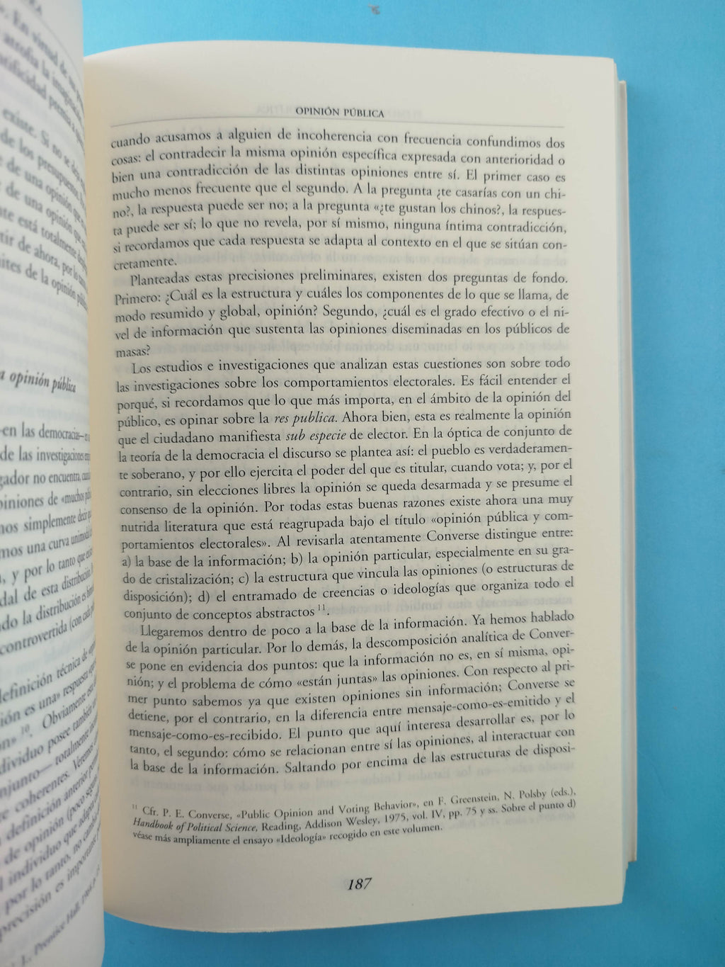 Elementos de Teoría Política by Giovanni Sartori