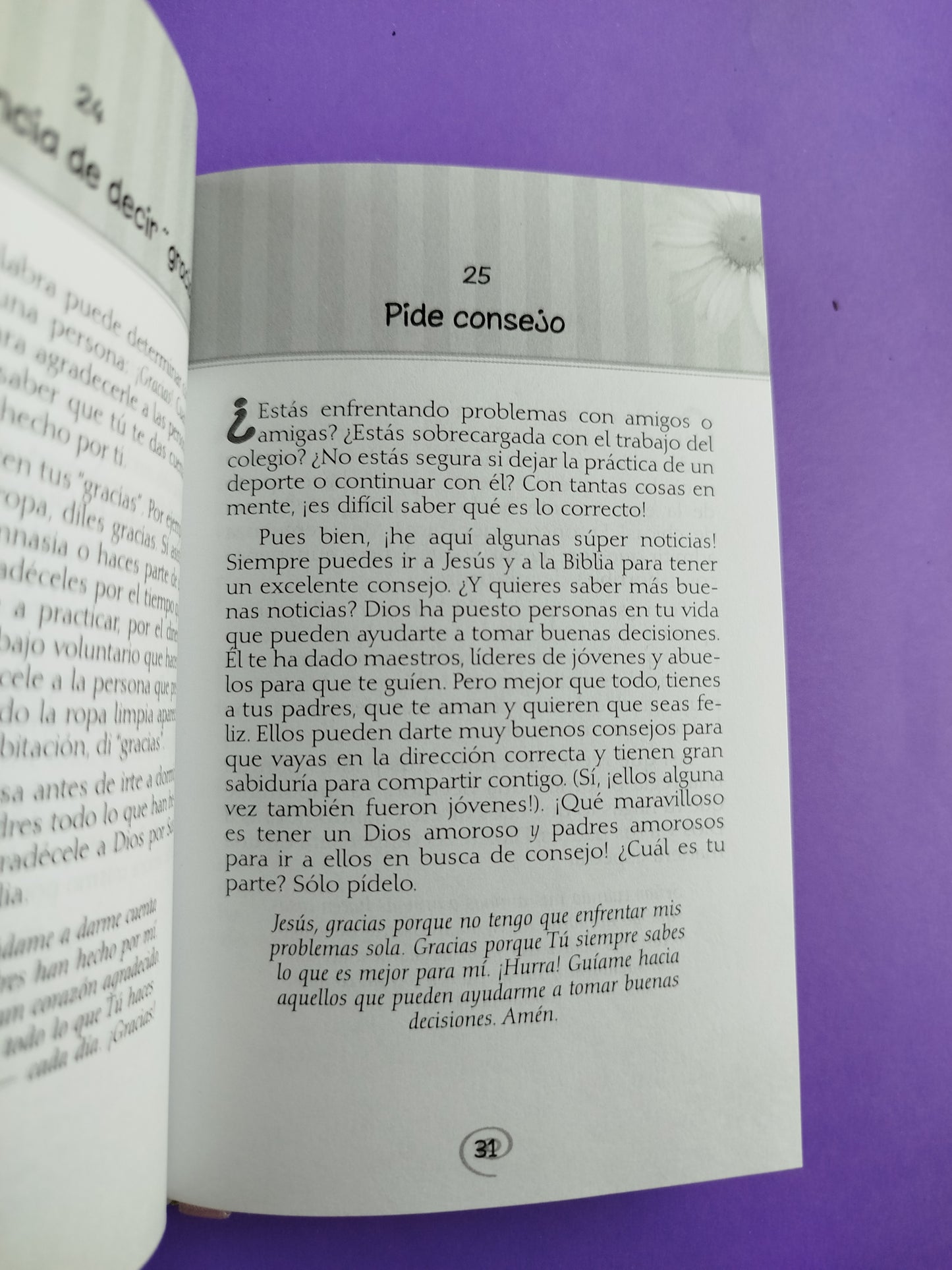 Una chica conforme al corazón de Dios Devocional