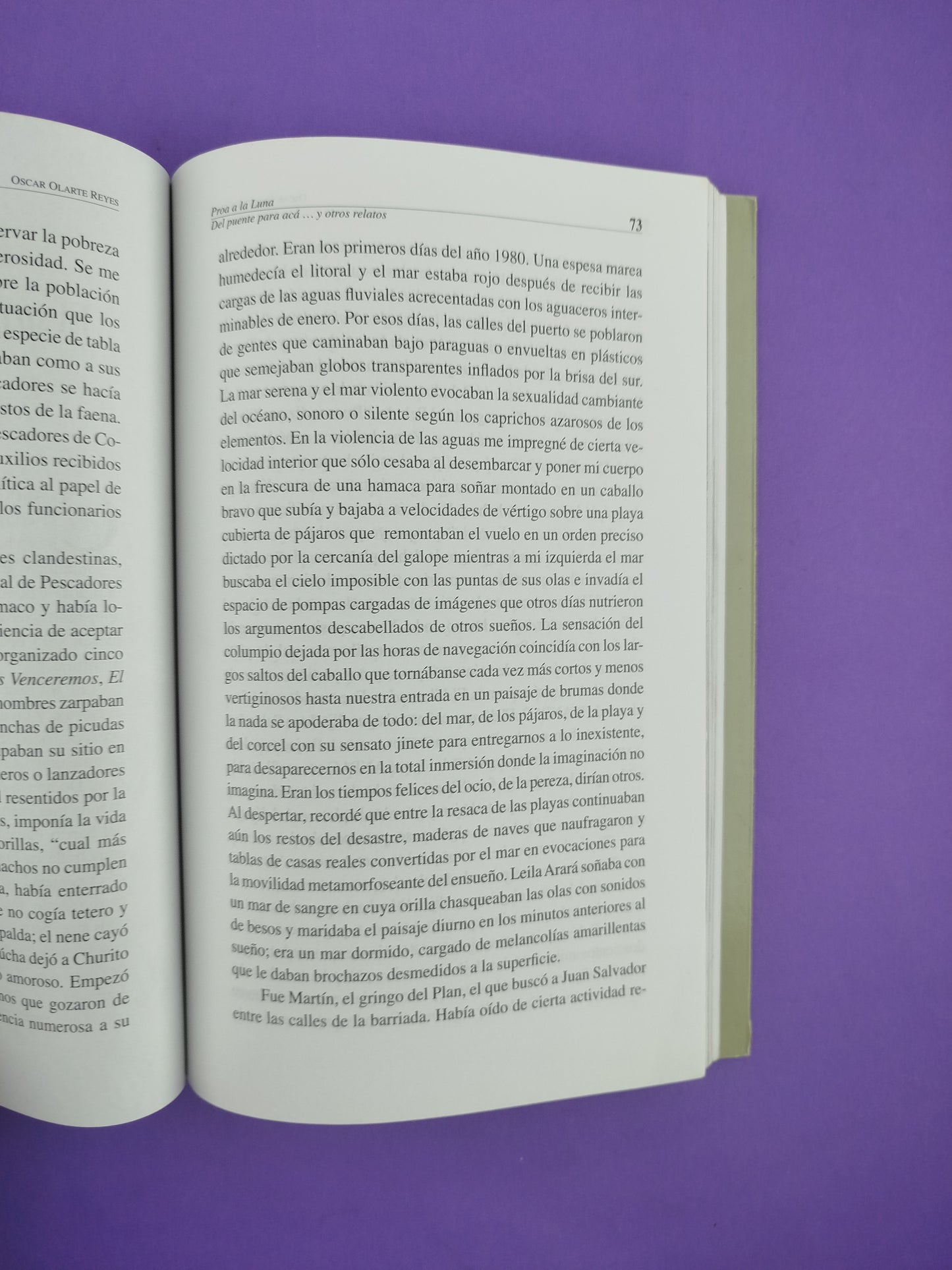 Proa a la Luna Del puente para acá y otros relatos
