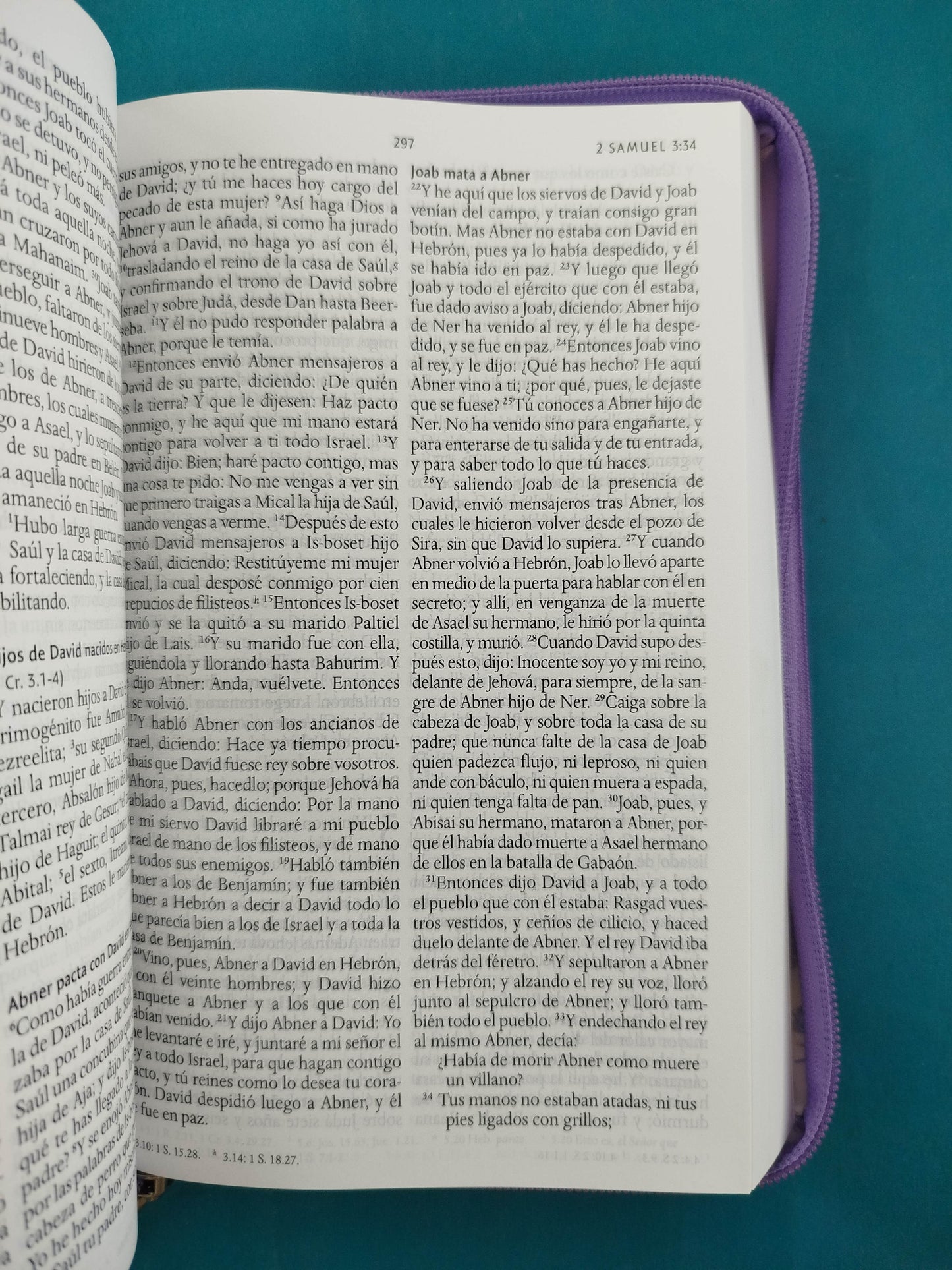 Biblia RVR 1960 Letra Grande Estuche lila con Mariposas