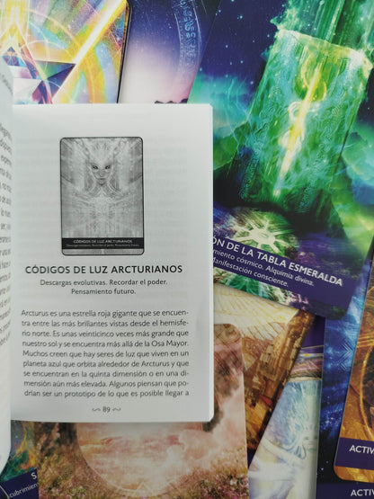 Portal de luz Oráculo de activación 44 cartas y libro guía