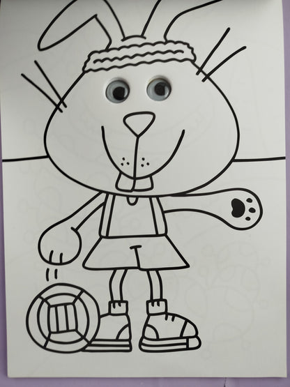 Libro para colorear ¡Con ojos saltarines!