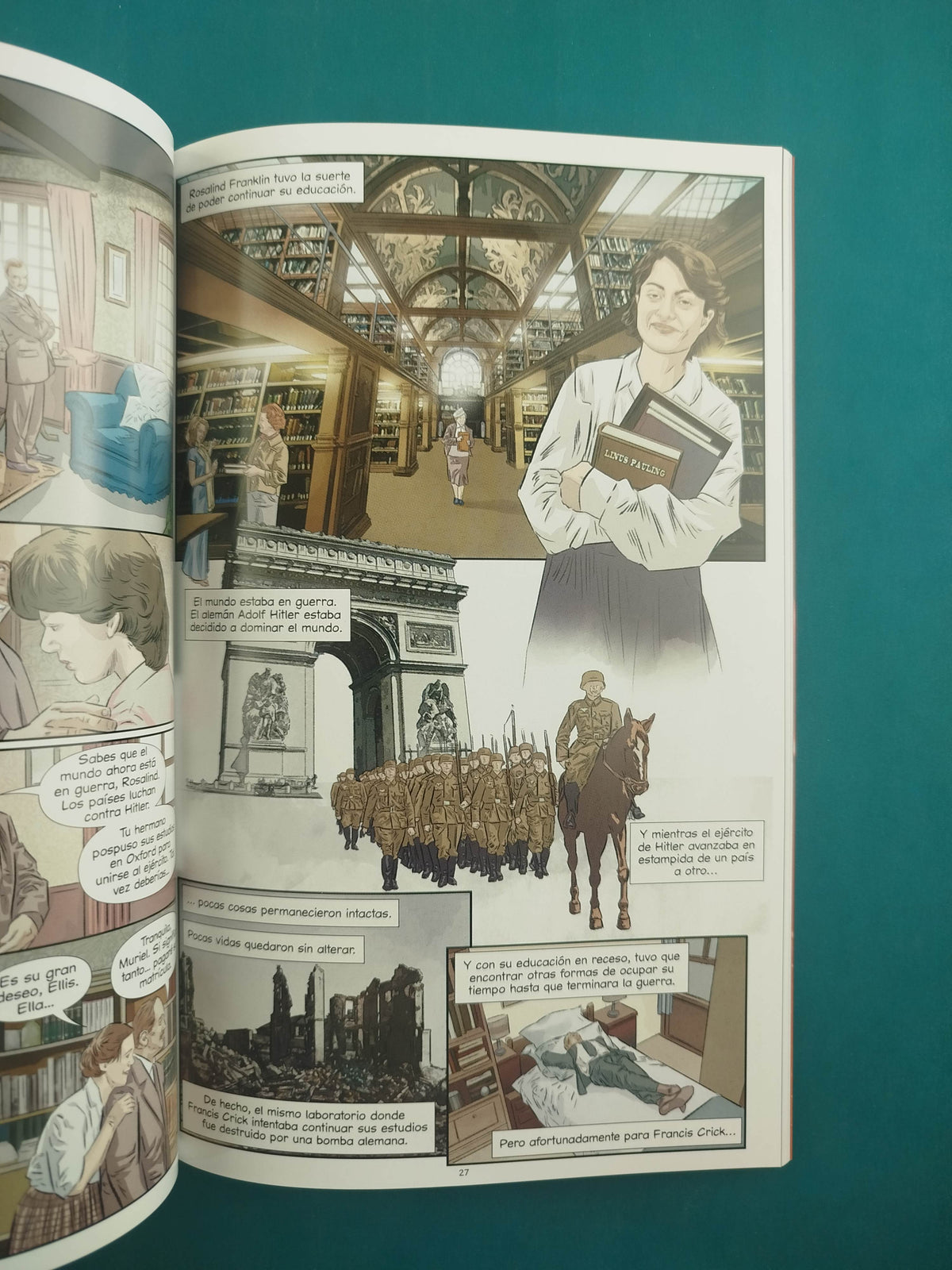 Ellos cambiaron el mundo Crick y Watson novela gráfica by Lewis Helfand