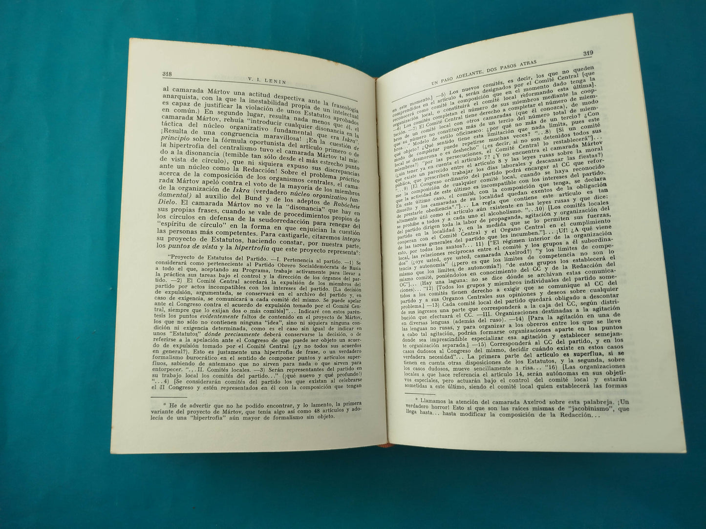 V.I.LENIN obras escondidas en tres tomos