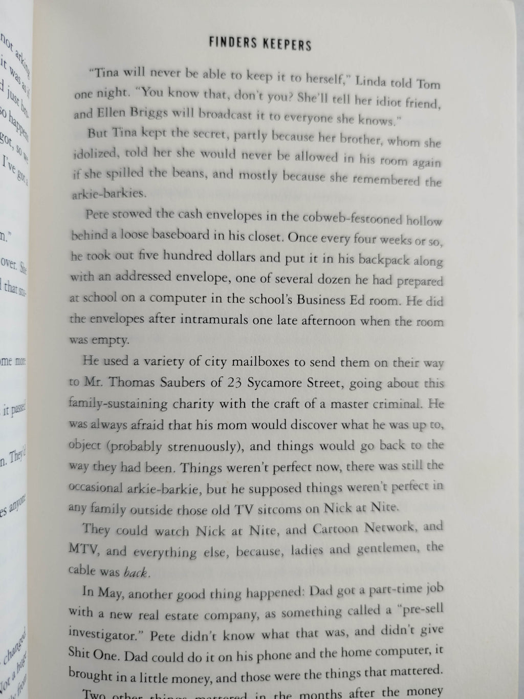 Finders keepers by Stephen King